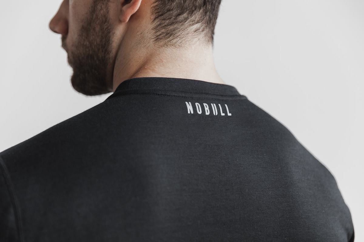 Nobull Crossfit® Crew Men's Sweatshirts Black | Australia (CF2973)